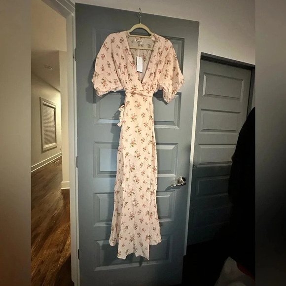 Reformation Dresses & Skirts - NWT Reformation Winslow Wrap Maxi Petal
Floral Dress in Audrey XS $348